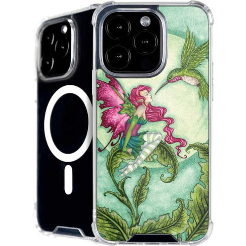 Flirting Fairy and Hummingbird by Amy Brown iPhone 16 Pro MagSafe Case